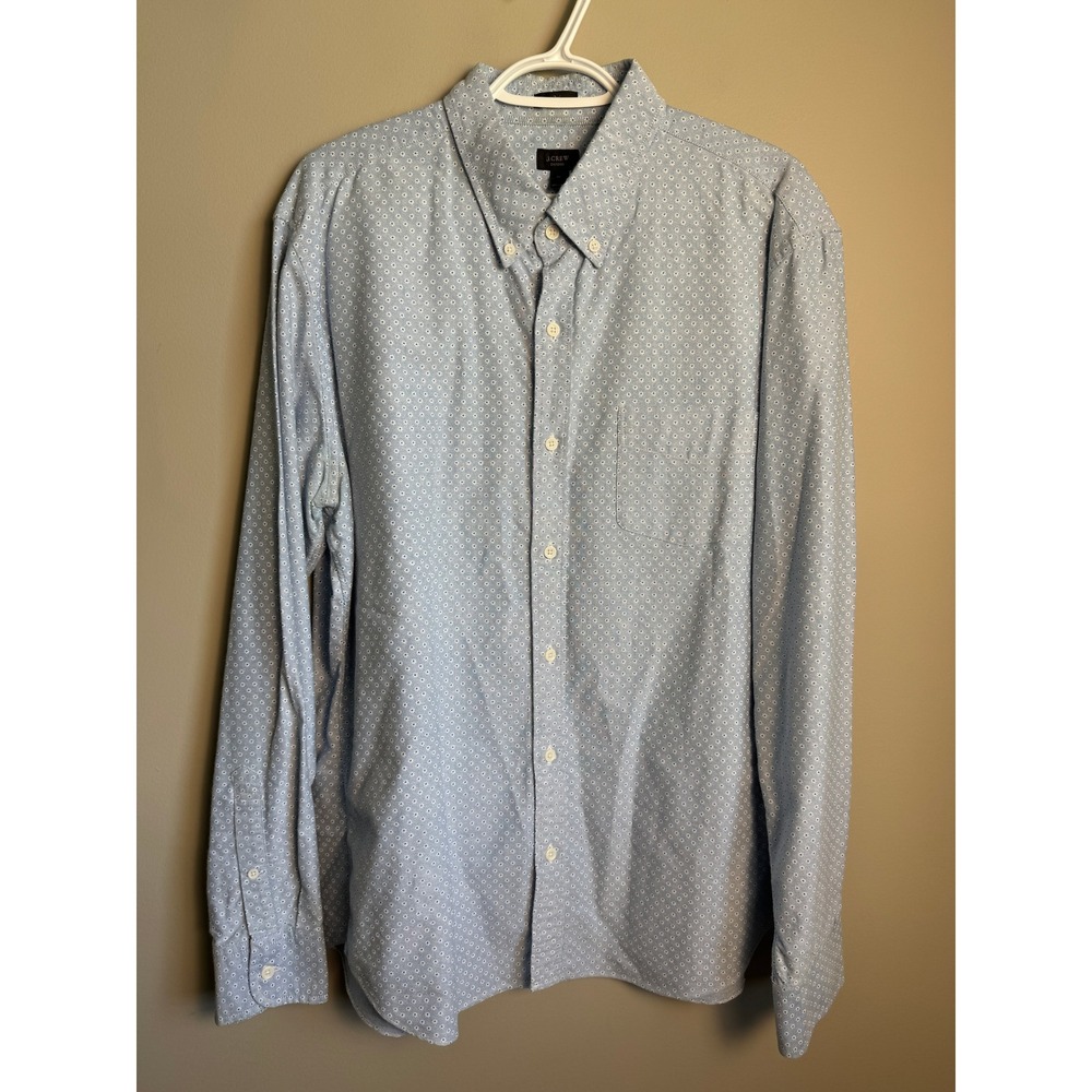 J.Crew Oxford Slim Fit Button Down Shirt Mens XL Preppy Ivy League Casual Office